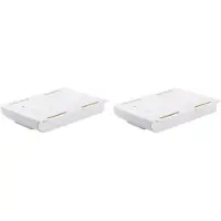 Torribaly 2X Under Desk Storage DrawersSelf-Adhesive Pencil Box Tray HiddenStationery Organizer Stand for Pen Storage Organizer