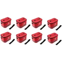 Torribaly 8X Outdoor First Aid Kit Sports Camping Bag Home Emergency Survival Package Red Nylon Striking Symbol Bag