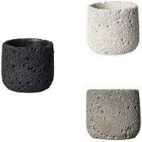 Tlily Cement Space Texture Aromatherapy Candle Cup Diy Candle Empty Cup Atmosphere Container Ornaments