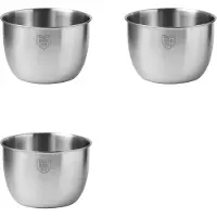 Torribaly 3X Kitchen Stainless Steel 304 Mixing Bowl Deep Design Cooking Baking Cake Bread Salad Kitchen Mixer Bowl, 3600ML