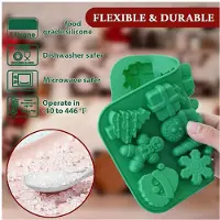 Tlily Christmas Chocolate Mold Baking Mold Handmade Diy Gift Snowflake Christmas Tree Santa Claus Mold