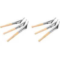 Torribaly 6pcs Wax Tool Clay Tool Wax Sculpting Tools Batik Tool Clay Wax Pottery Tool Kit Pen Tool Batik Pen Wooden