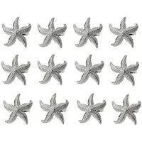 Torribaly Starfish Napkin Rings 12 Silver Nautical Summer Wedding Party Beach Table Decor