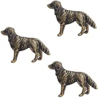 Tlily Brass Shepherd Dog Desktop Ornaments Metal Statue Decoration Tea Pet Hand