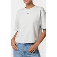Calvin Klein Ss Woven Label Oversized Tee - Grey - S