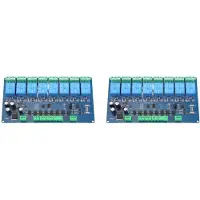 Typecat 2X Modbus-Rtu 8 Channel Relay Module Modbus RTU 8 Input RS485 Communication TTL