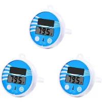 Torribaly 3X Floating Pool Thermometer Wireless - Swimming Pool Temperature Thermometer Easy Read, Solar Digital Pool Thermometer