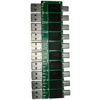 ISTOVO 10pcs 128MB USB2.0 Flash Drive Dual-Interface High-Speed Chip Semi-Finished for Mobile Phone and Computer Large-Capacity