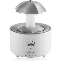Tlily Aromatherapy Humidifier Umbrella Water Drop Air Humidifier with Colorful Light Aroma Essential Oil Diffuser UK Plug B