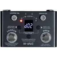 ISTOVO M-VAVE LOST TEMPO Guitar Effect Pedal with Drum Looper, Tuner, and 30 Drums - 11 Mins Recording