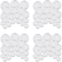 Typecat 80 Pack Chinese Round White Paper Lantern,Paper Lanterns Hanging Lanterns Wedding Party Decorations