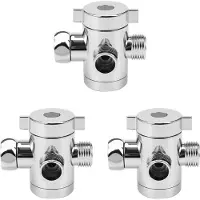 Typecat 3pcs 1/2 Inch 3 Way T-Adapter Toilet Bidet Bath Shower Arm Mounted Diverter Valve
