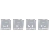 ISTOVO 200 Pcs Thank You Plastic Gift Bag Plastic Shopping Bag with Handle Christmas Wedding Party Gift Bag Candy Cake Small