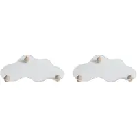 Exogio 2X Irregular Cloud Shape Acrylic Cosmetic Tray Transparent Earrings Jewelry Display Rack Desktop Organizer