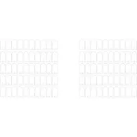 Torribaly 100Pcs Frosted Acrylic Wedding Card Decor Acrylic Name Tag Arch Blank Wedding Decoration Seating Cards DIY Place Card A