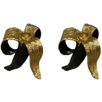 ISTOVO 2X Classic Candlestick Holder Personality Banana Shape Candle Holder Home Table Candlestick Party Special Props A