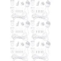 Typecat 6X Roller Blind Fittings Kit, Roller Blinds Brackets with Beaded Chain, Curtain Roller Accessories
