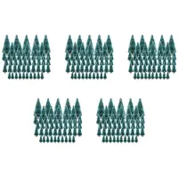 Typecat 250PCS Miniature Artificial Christmas Tree Small Snow Frost Trees Pine Trees Christmas DIY Party Decoration Crafts