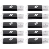 Torribaly 10 x USB Memory 2.0 Memory Stick Flash Drive 128MB Gift Black