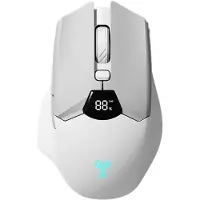 Torribaly Wireless Mouse, Screen Display, Dual Mode Mute Button, 600mAh Lithium Battery, Office Mouse for Tablet