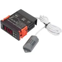 Torribaly Humidity Controller SVWL-8040 220V LED Digital Air Humidity Control Meter with Temperature Sensor Probe 1%-99% RH