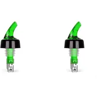 Typecat 2X 45ml Automatic Measured Bottle Pourer-Quick Shot Spirit Measure Pourer Drinks Wine Cocktail Dispenser Tools Green