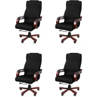 Typecat 4X Office Chair Cover Computer Chair Boss Chair Cover Modern Simplism Style High Back Large Size (Chair Not Included)
