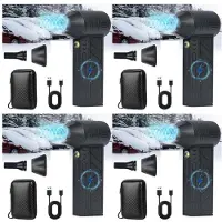 Typecat 4X Turbo Blower, Turbo Snow Blower, Handheld Snow Blower,Handheld Small Car Snow Blower, with LED