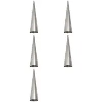 Torribaly Cream Horn Molds 60Pcs Large Size Baking Cones Stainless Steel Roll Horn Forms Conical Danish Croissant Cones Moulds