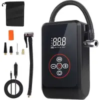 Typecat Tire Air Pump Car Air Compressor for Motorcycle Bicycle Car Accessories Portable Inflator with Flashlight Digital
