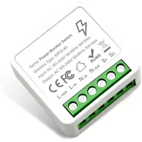Torribaly Tuya WiFi Module 16A with Power Monitor Support 2Way Control Home DIY Breaker for Alexa Alice