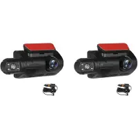 Torribaly 2X Dual Dash Cam Front and Inside 1440P+1080P Car Black Box Dash Camera 3 Inch IPS Camera Recorder Night Vision