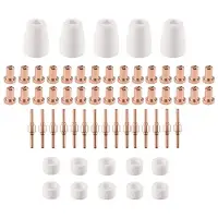 Typecat 60 Pieces of Plasma Cutting Consumables for Cut40 50 Flashlight with Plasma Cutter PT31 LG40