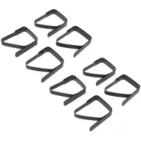 Typecat 8 Pcs Black Black Tablecloth Clip Tablecloth Fixing Clip 5X4cm Tablecloth Clip for Buffet Banquet/Barbecue/Garden Party
