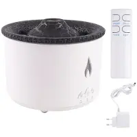 Exogio Ultrasonic Humidifier with Aroma Diffuser for Home Sleep Improvement and Respiratory Health White, 300ml Capacity EU Plug