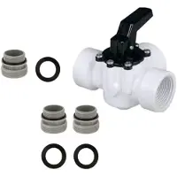 ISTOVO Three-Way Diverter Valve Replacement Valve for Pool Accessories, Garden Pond, Swimming Pool Plumbing Fittings White