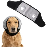 Kepptory Dog Ear Shield Noise Protection, Water-Resistant No-Shake Ear Covers for Grooming, Bathing, Swimming & Calming Relief M