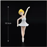 Torribaly 8Pcs Miniature Ballet Girl Figure Desktop Collection Cake Decoration, Ballerina Girl Cake Topper Plant Pot Decoration