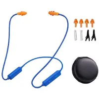 Torribaly Work Earbuds Noise Reduction Ear Plugs, Wireless Neckband Headphones with Mic, Hearing Protection