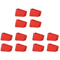 Typecat 12pcs Step Ladder Feet Covers Versatile Ladder Leg Covers Non-Skid Ladder Pads Rubber Foot Pad Insulating Foot Sleeve