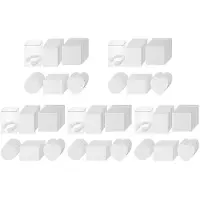 Typecat 250PCS Sublimation Air Freshener Sheets Air Freshener Rectangle Fragrant Sheets with Rope for Car Decoration