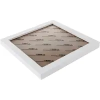 Torribaly Square Thick Pine Wood Photo Frame Wall Picture Frame (White,8 Inch)