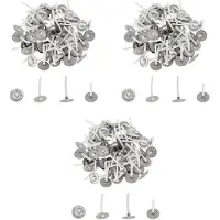 Torribaly 1500Pcs Candle Wicks 1 Inch Low Smoke Candle Wick with Metal Tabs Tea Light Wicks for Candle Making
