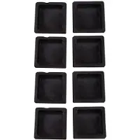Typecat 100mm x 100mm Plastic Ribbed Square End Caps Cover Tube Inserts 8 Pcs
