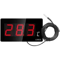 Typecat Digital Thermometer Home Electronic for Led Pool Thermometer Large Screen Temperature Detector Sauna Room Probe EU PLUG