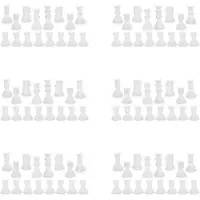 Torribaly 6X Chess Mold for Resin Silicone Chess Resin Mold Chess Crystal Epoxy Casting Molds for DIY Crafts Making Birthday Gift