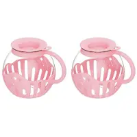 Torribaly 2X Homemade Microwave Popcorn Self‑Exploding Pot High‑Borosilicate Glass Popcorn Maker Safe Heat‑Resistant B