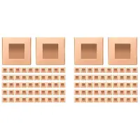 Torribaly 100 Pieces Paper Box with Window Present Packaging Box Treat Box for Homemade Soap Treat Bakery Candy (Brown)