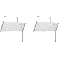 Torribaly 2X Aluminum Louvers Air Conditioning Windshield Anti-Direct Blowing Air Deflector Household Air Conditioning Baffle
