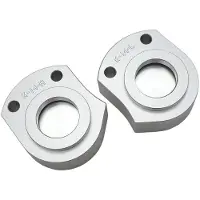 Tlily Motorcycle Handle Bar Riser Pads for ZX14R ZZR1400 2006-2018 Moto Handle Bar Increase Pad Parts Silver